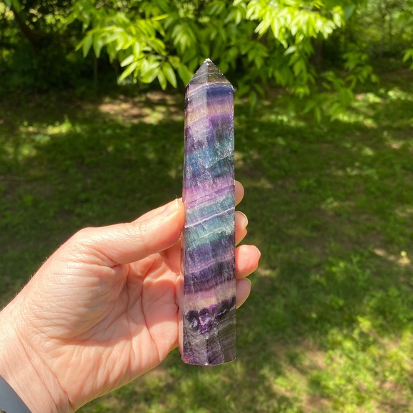 Rainbow Fluorite Tower - Picture 2 of 5